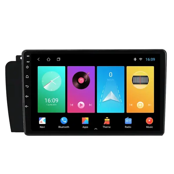 Navigatie dedicata cu Android Volvo V70 II / XC70 I 2004 - 2008, 2GB RAM, Radio GPS Dual Zone, Display HD IPS 9" Touchscreen, Internet Wi-Fi, Bluetooth, MirrorLink, USB