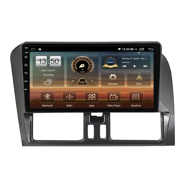 Navigatie dedicata cu Android Volvo XC60 I 2008 - 2013, 4GB RAM, Radio GPS Dual Zone, Display HD QLED 9" Touchscreen, Internet Wi-Fi si slot SIM 4G, Bluetooth, MirrorLink, USB