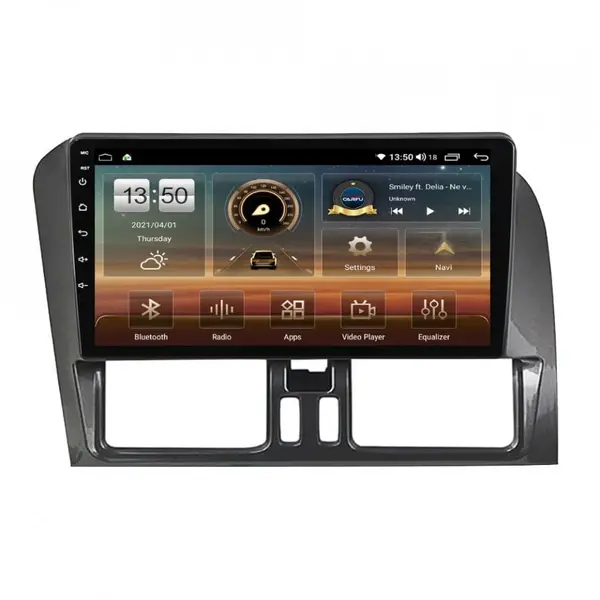 Navigatie dedicata cu Android Volvo XC60 I 2014 - 2017, 6GB RAM, Radio GPS Dual Zone, Display HD QLED 9" Touchscreen, Internet Wi-Fi si slot SIM 4G, Bluetooth, MirrorLink, USB