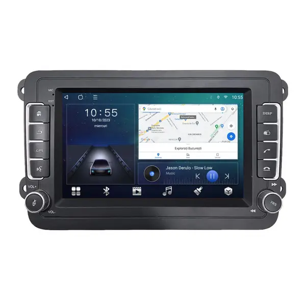 Navigatie dedicata cu Android VW Amarok dupa 2010, 4GB RAM, Radio GPS Dual Zone, Display HD IPS 7" Touchscreen, Internet Wi-Fi si slot SIM 4G, Bluetooth, MirrorLink, USB