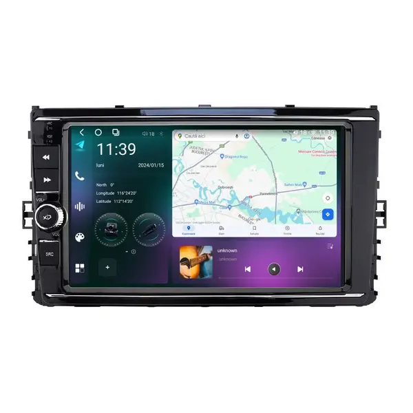 Navigatie dedicata cu Android VW Arteon dupa 2017, 12GB RAM, Radio GPS Dual Zone, Display 2K QLED 9.5'' Touchscreen, Internet Wi-Fi si slot SIM 4G, Bluetooth, MirrorLink, USB