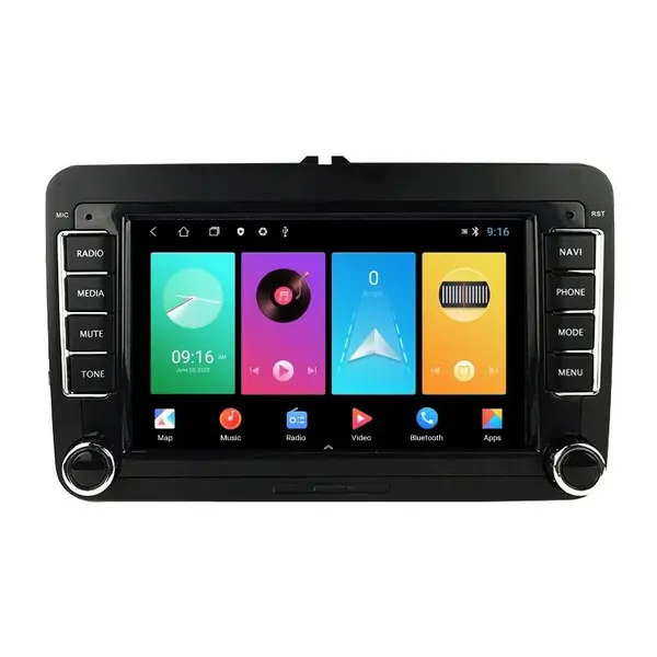 Navigatie dedicata cu Android VW Beetle 2011 - 2019, 1GB RAM, Radio GPS Dual Zone, Display HD IPS 7" Touchscreen, Internet Wi-Fi, Bluetooth, MirrorLink, USB