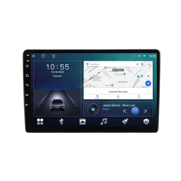 Navigatie dedicata cu Android VW Bora 1998 - 2005, 2GB RAM, Radio GPS Dual Zone, Display HD QLED 9" Touchscreen, Internet Wi-Fi si slot SIM 4G, Bluetooth, MirrorLink, USB