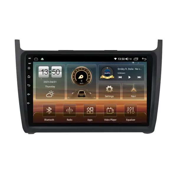 Navigatie dedicata cu Android VW Polo 6R 2009 - 2018, 6GB RAM, Radio GPS Dual Zone, Display HD QLED 9" Touchscreen, Internet Wi-Fi si slot SIM 4G, Bluetooth, MirrorLink, USB