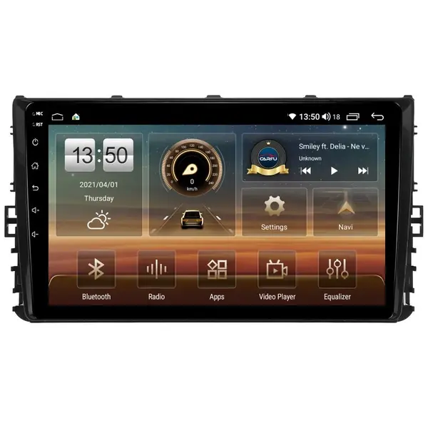 Navigatie dedicata cu Android VW Polo VI dupa 2017, 4GB RAM, Radio GPS Dual Zone, Display HD QLED 9" Touchscreen, Internet Wi-Fi si slot SIM 4G, Bluetooth, MirrorLink, USB