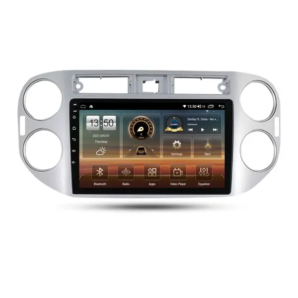 Navigatie dedicata cu Android VW Tiguan I 2007 - 2012, 4GB RAM, Radio GPS Dual Zone, Display HD QLED 9" Touchscreen, Internet Wi-Fi si slot SIM 4G, Bluetooth, MirrorLink, USB