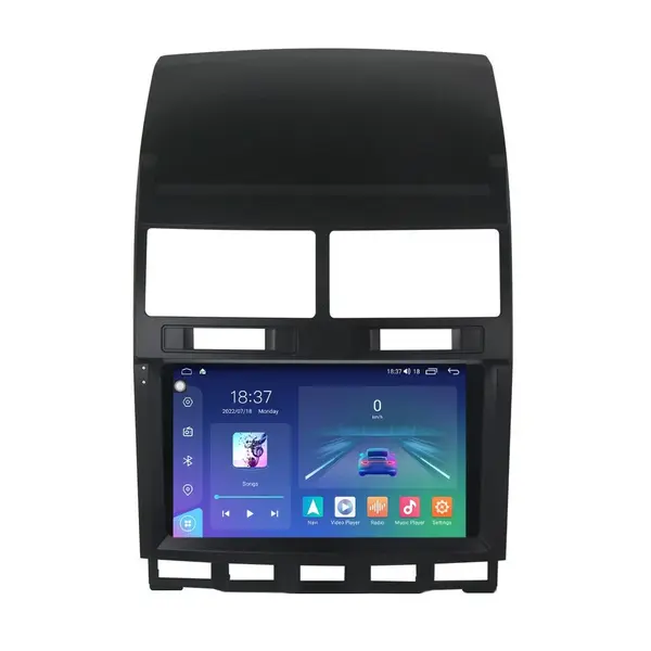 Navigatie dedicata cu Android VW Touareg 7L 2002 - 2011, 4GB RAM, Radio GPS Dual Zone, Display 2K QLED 9.5" Touchscreen, Internet Wi-Fi si slot SIM 4G, Bluetooth, MirrorLink, USB