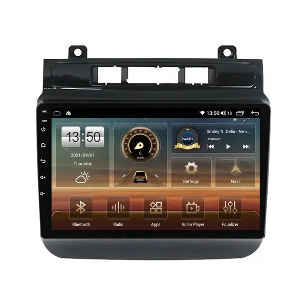 Navigatie dedicata cu Android VW Touareg 7P 2010 - 2018, 4GB RAM, Radio GPS Dual Zone, Display HD QLED 9" Touchscreen, Internet Wi-Fi si slot SIM 4G, Bluetooth, MirrorLink, USB