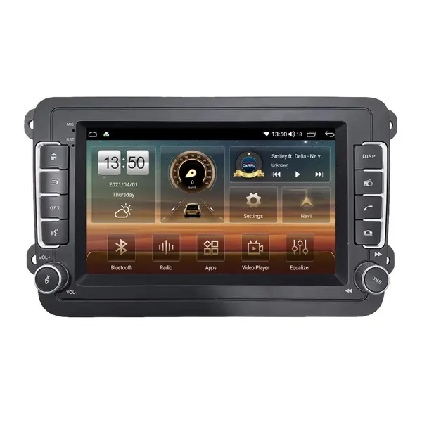 Navigatie dedicata cu Android VW Touran 2003 - 2010, 8GB RAM, Radio GPS Dual Zone, Display HD IPS 7" Touchscreen, Internet Wi-Fi si slot SIM 4G, Bluetooth, MirrorLink, USB