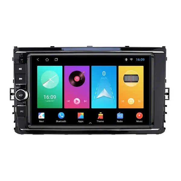 Navigatie dedicata cu Android VW Transporter / Caravelle dupa 2020, 1GB RAM, Radio GPS Dual Zone, Display HD IPS 9'' Touchscreen, Internet Wi-Fi, Bluetooth, MirrorLink, USB