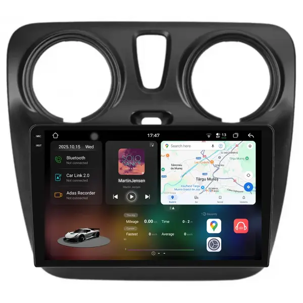 Navigatie Dedicata Dacia Dokker Lodgy (2012-2020), 2K, 12Gb Ram, 256Gb Stocare, Carplay