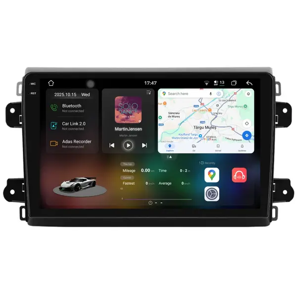 Navigatie Dedicata Fiat Ducato 2020+, 2K, 12Gb Ram, 256Gb Stocare, Carplay
