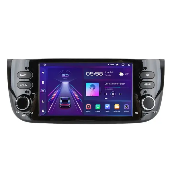 Navigatie Dedicata Fiat Linea (2006-2012), 7 Inch, 4Gb Ram, 64Gb Stocare, Android Auto, Carplay