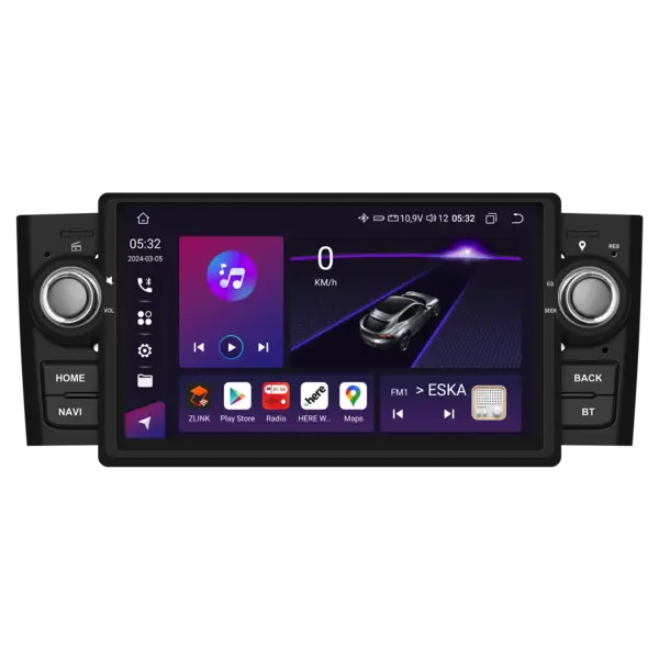 Navigatie Dedicata Fiat Punto (2005 - 2009), 7 Inch, 4Gb Ram, 32Gb Stocare, Android Auto, Carplay