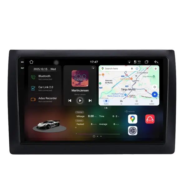 Navigatie Dedicata Fiat Stilo (2001-2011), 2K, 12Gb Ram, 256Gb Stocare, Carplay
