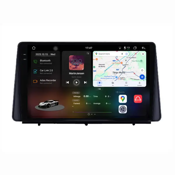 Navigatie Dedicata Ford Focus (2018-2024), 2K, 12Gb Ram, 256Gb Stocare, Carplay