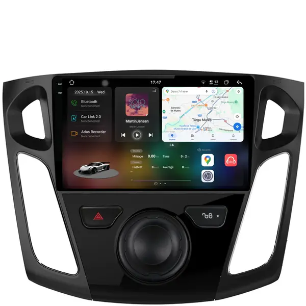 Navigatie Dedicata Ford Focus 3 (2012-2018), 2K, 12Gb Ram, 256Gb Stocare, Carplay