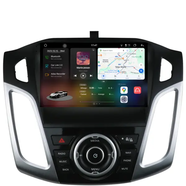 Navigatie Dedicata Ford Focus 3 (2012-2018), 2K, 12Gb Ram, 256Gb Stocare, Carplay