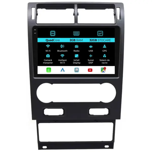 Navigatie Dedicata Ford Mondeo (2000 - 2007), 9 Inch, 2Gb Ram, 32Gb Stocare, Android Auto, Carplay