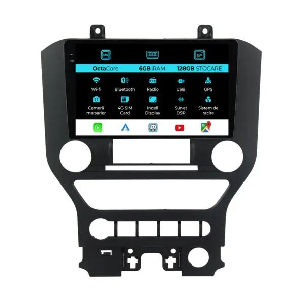 Navigatie Dedicata Ford Mustang (2014-2021), 9Inch, 6Gb Ram, 128Gb Stocare, Carplay
