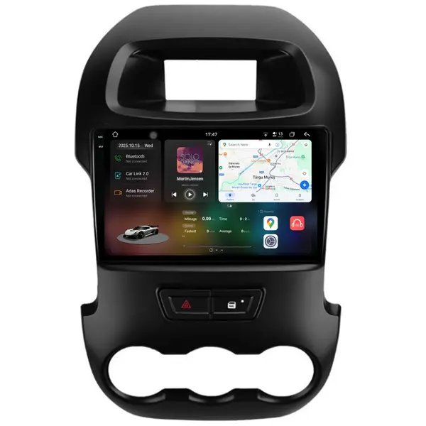 Navigatie Dedicata Ford Ranger (2011 -2015), 2K, 12Gb Ram, 256Gb Stocare, Android Auto, Carplay