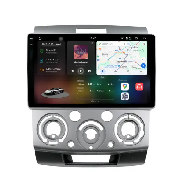 Navigatie Dedicata Ford Ranger (2011 -2015), 2K, 12Gb Ram, 256Gb Stocare, Android Auto, Carplay