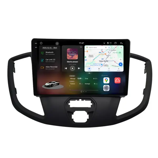 Navigatie Dedicata Ford Transit (2006 - 2014), 2K, 12Gb Ram, 256Gb Stocare, Android Auto, Carplay