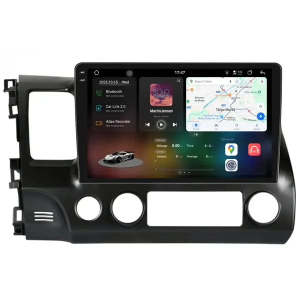 Navigatie Dedicata Honda Civic VIII Sedan (2006 - 2011), 2K, 12Gb Ram, 256Gb Stocare, Android Auto, Carplay