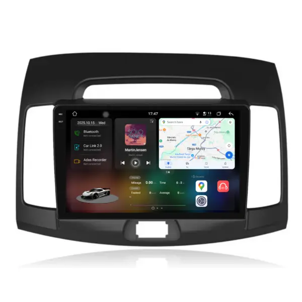 Navigatie Dedicata Hyundai Elantra (2006-2011), 2K, 12Gb Ram, 256Gb Stocare, Carplay