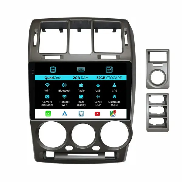 Navigatie Dedicata Hyundai Getz (2001-2011), 9Inch, 2Gb Ram, 32Gb Stocare, Carplay