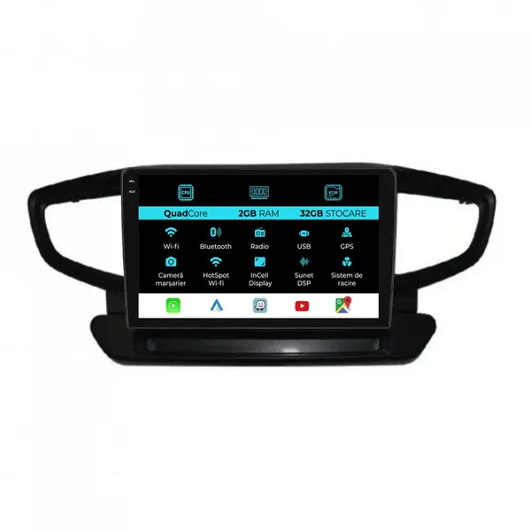 Navigatie Dedicata Hyundai Ioniq (2016 - 2022), 9Inch, 2Gb Ram, 32Gb Stocare, Carplay