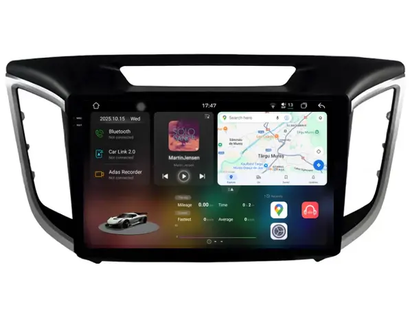 Navigatie Dedicata Hyundai IX25 (2015-2019), 2K, 12Gb Ram, 256Gb Stocare, Carplay