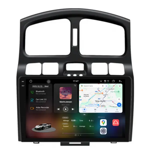 Navigatie Dedicata Hyundai Santa Fe (2000-2006), 2K, 12Gb Ram, 258Gb Stocare, Carplay