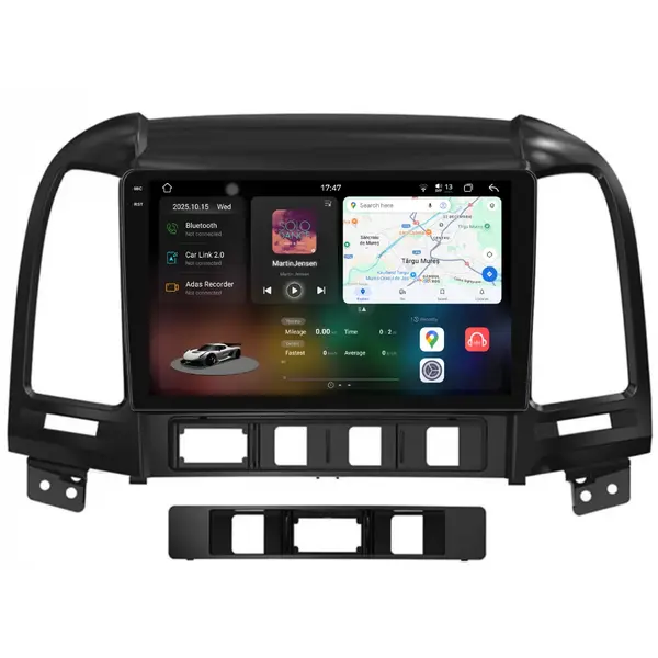 Navigatie Dedicata Hyundai Santa Fe (2005-2012), 2K, 12Gb Ram, 256Gb Stocare, Carplay