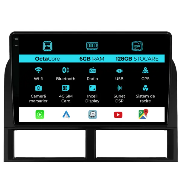 Navigatie Dedicata Jeep Grand Cherokee (1998-2004), 9 Inch, 6Gb Ram, 128Gb Stocare, Android Auto, Carplay