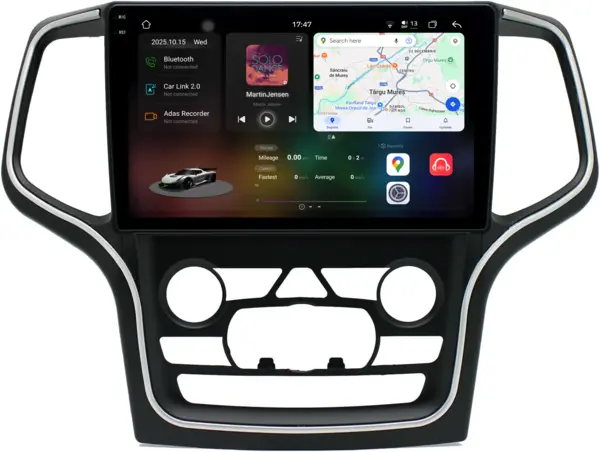 Navigatie Dedicata Jeep Grand Cherokee (2010-2014), 2K, 12Gb Ram, 256Gb Stocare, Android Auto, Carplay
