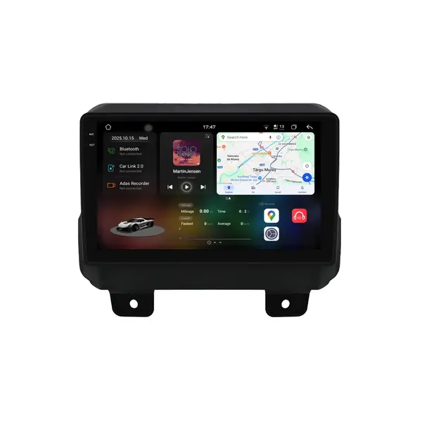Navigatie Dedicata Jeep Wrangler (2018-2022), 2K, 12Gb Ram, 256Gb Stocare, Android Auto, Carplay