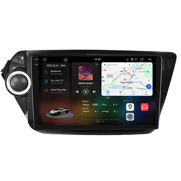 Navigatie Dedicata Kia Rio (2011-2016), 2K, 12Gb Ram, 256Gb Stocare, Carplay