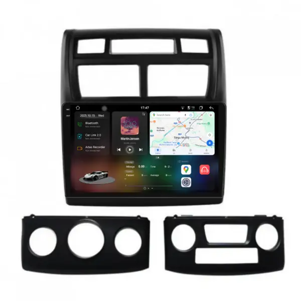 Navigatie Dedicata Kia Sportage (2004-2010), 2K, 12Gb Ram, 256Gb Stocare, Carplay