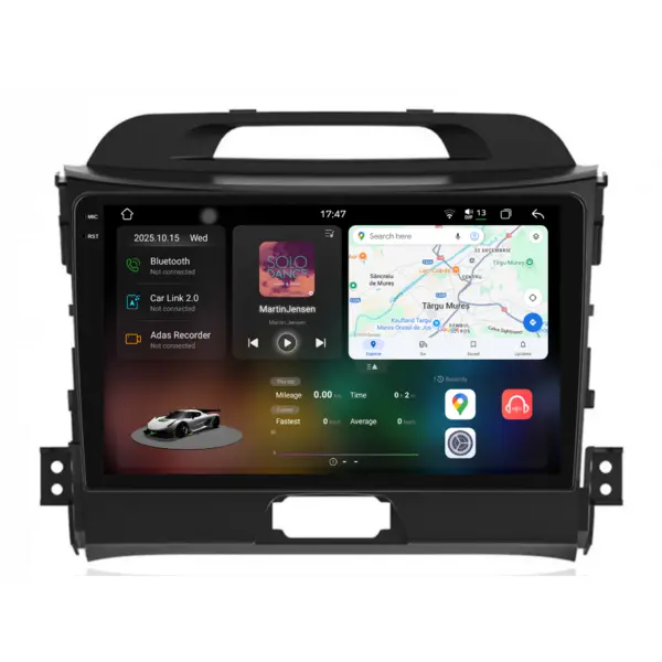Navigatie Dedicata Kia Sportage (2010 - 2015), 2K, 12Gb Ram, 256Gb Stocare, Android Auto, Carplay