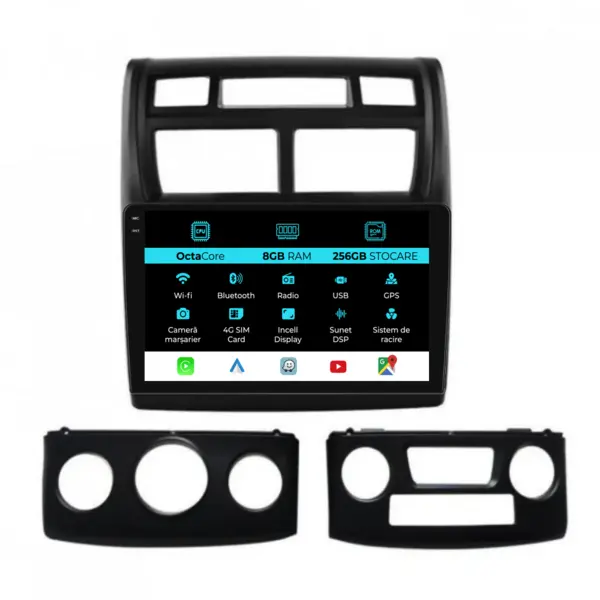 Navigatie Dedicata Kia Sportage (2010 - 2015), 9 Inch, 8Gb Ram, 256Gb Stocare, Android Auto, Carplay