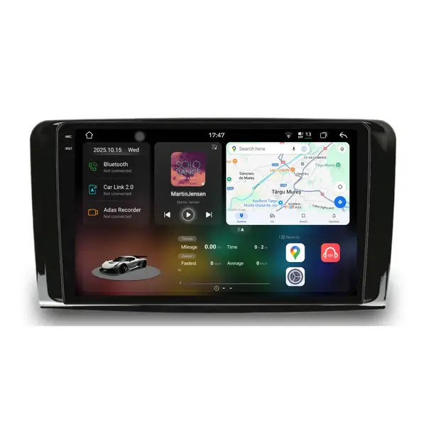 Navigatie Dedicata Mercedes-Benz ML W164 (2005 - 2011), 2K, 12Gb Ram, 256Gb Stocare, Android Auto, Carplay