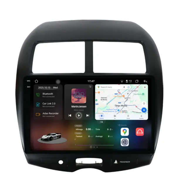 Navigatie Dedicata Mitsubishi ASX (2010 - 2019), 2K, 12Gb Ram, 256Gb Stocare, Android Auto, Carplay