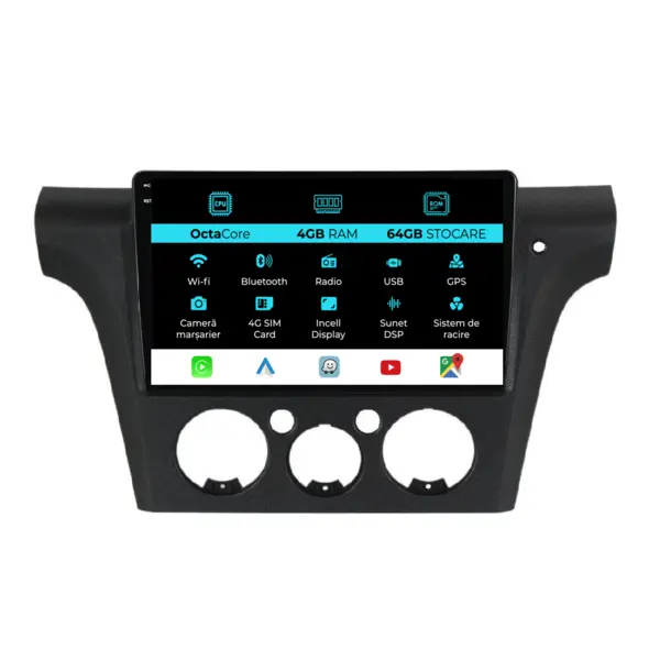 Navigatie Dedicata Mitsubishi Outlander (2001 - 2005), 10 Inch, 4Gb Ram, 64Gb Stocare, Android Auto, Carplay