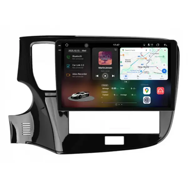 Navigatie Dedicata Mitsubishi Outlander (2013 - 2020), 2K, 12Gb Ram, 256Gb Stocare, Android Auto, Carplay