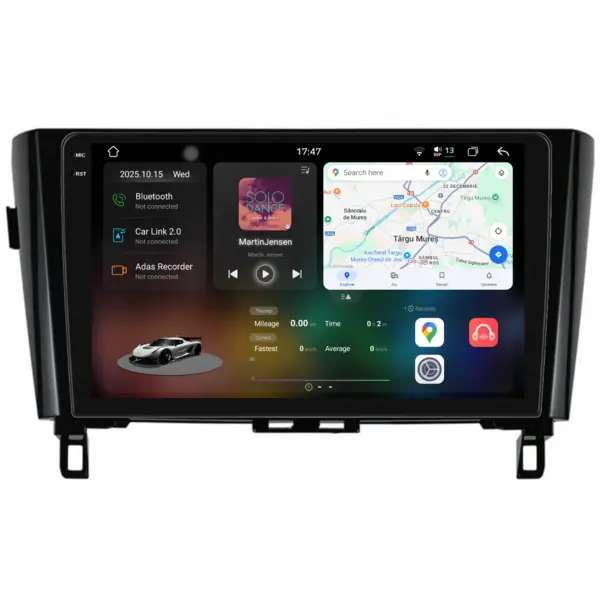 Navigatie Dedicata Nissan Qashqai J11, X Trail T32 (2013-2018), 2K, 12Gb Ram, 256Gb Stocare, Carplay
