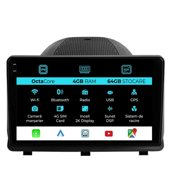 Navigatie Dedicata Opel Antara (2006-2016), 2K, 4Gb Ram, 64Gb Stocare, Carplay