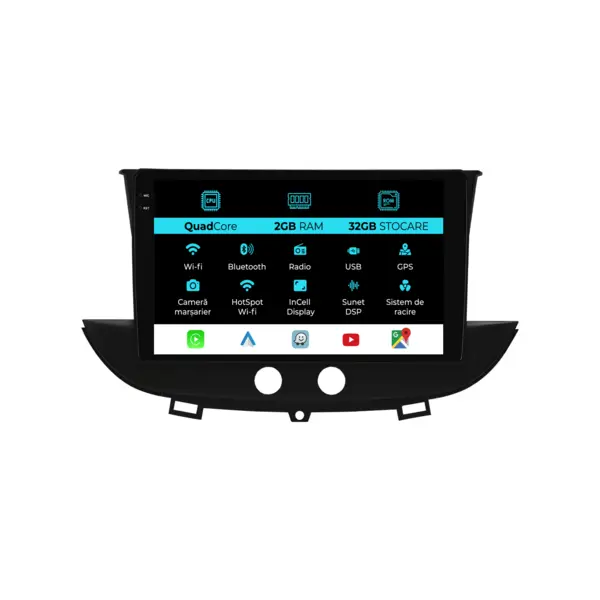 Navigatie Dedicata Opel CrossLand X (2017-2021), 9Inch, 2Gb Ram, 32Gb Stocare, Carplay