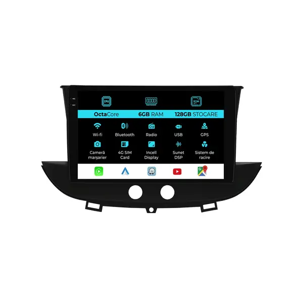 Navigatie Dedicata Opel CrossLand X (2017-2021), 9Inch, 6Gb Ram, 128Gb Stocare, Carplay