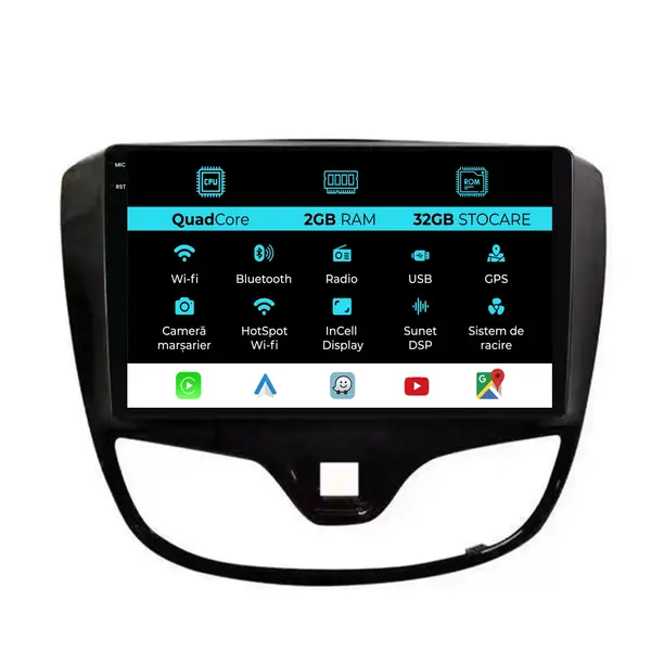 Navigatie Dedicata Opel Karl (2015 - 2019), 9 Inch, 2Gb Ram, 32Gb Stocare, Android Auto, Carplay